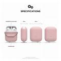 Elago Waterproof  Case For Apple AirPods 1&2 Generation, up to 1 meter (3.3 feet), Charge by Opening Bottom Cap, Layers of Protection, Dust & Water Proof Protective Cover Lovely Pink