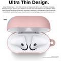 Elago Skinny Hang Case Cover Compatible for Apple AirPods 1&2 Generation, Upgraded Premium Silicone, Front LED Visible, Scratch Resistant, Drop Resistant, Protective Cover