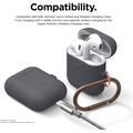 Elago Skinny Hang Case Cover Compatible for Apple AirPods 1&2 Generation, Upgraded Premium Silicone, Front LED Visible, Scratch Resistant, Drop Resistant, Protective Cover