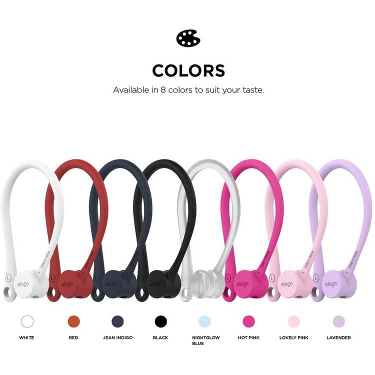 Elago (TPU) EarHook for Apple AirPods 1/2 Generation, Easy installation & Hassle-free Removal, Keeps Secure Great for Running, Cycling & Other Fitness