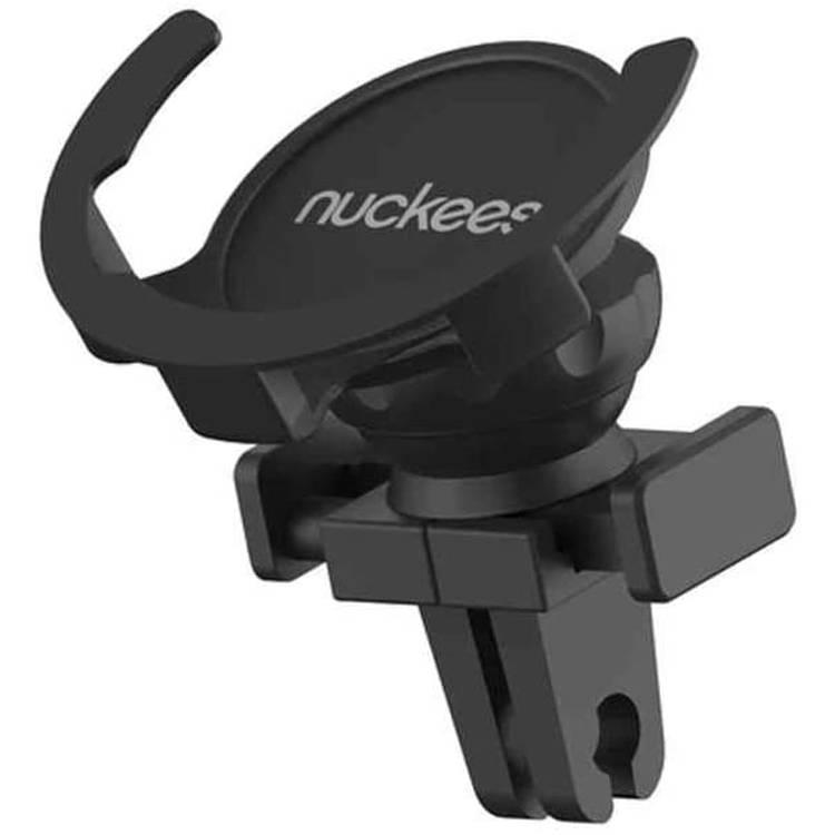 Nuckees Car Grip Auto Air Vent Mount, Adjustable Angles, 360 Rotation, Universal Design for All Air Vents - Black