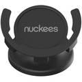 Nuckees Universal Phone Grip Mount, 360 Rotation & One-Touch Adjustment Compatible with Flat Surface - Black