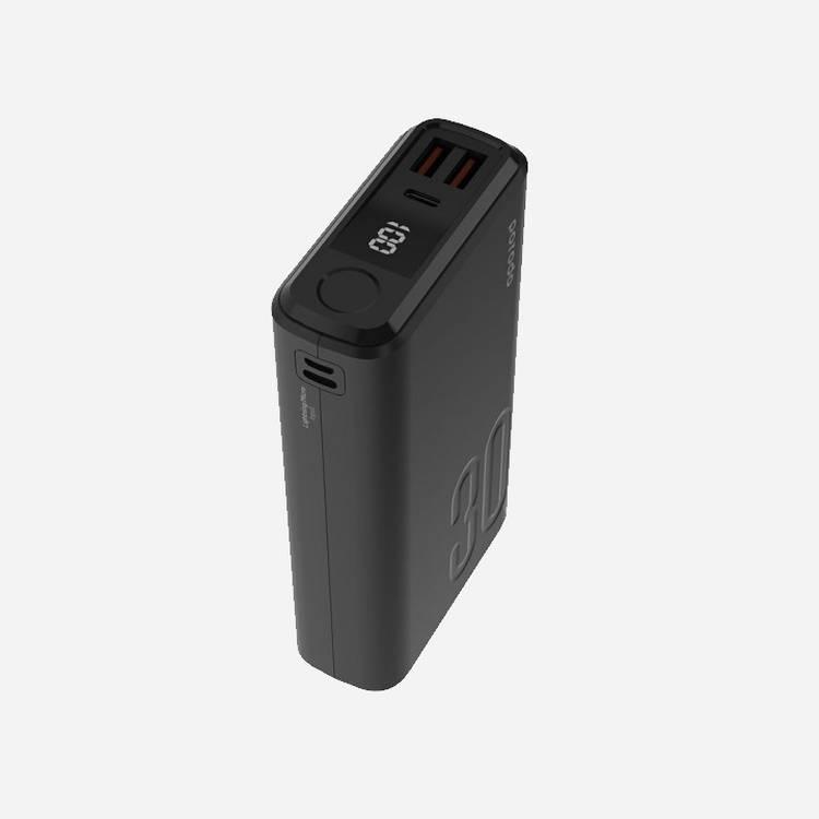 Porodo Power Bank PD-3094-BK Power Bank 3000mAh-Black 20W Power Delivery and Quick charge 3.0 features  - Black