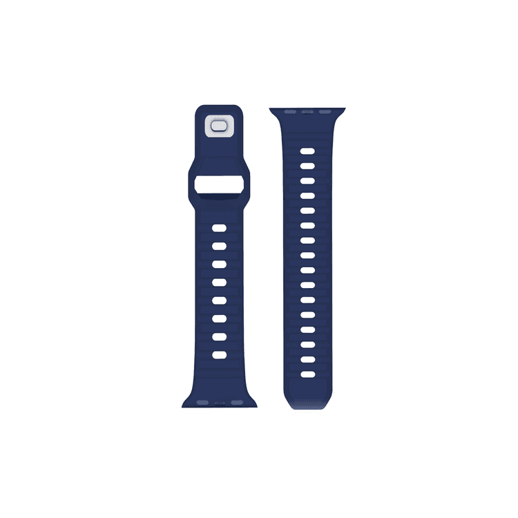 Green Lion Premier Hovel Series Strap, Fit & Comfortable Replacement Wrist Band, Adjustable Straps Compatible for Apple Watch 38/40mm - Blue