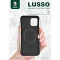 Green Lusso MagSafe 360 Silicone Case for iPhone 12 / 12 Pro ( 6.1 " ) - Black