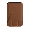 Viva Madrid Versa Gripstand Wallet with Magsafe for iPhone 13Mini/13/13Pro/13Pro Max, Strong Built-in Magnet, Leather Wallet Pouch, Fits 2-3 Cards with Three Viewing Modes Brown