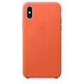 Apple iPhone XS ( 5.8" ) Leather Case  - Sunset