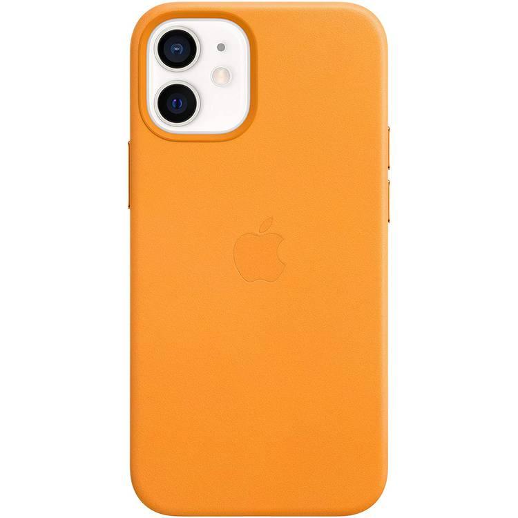 Apple iPhone 12 Mini ( 5.4" ) Leather Case with MagSafe - California Poppy