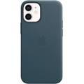 Apple iPhone 12 Mini ( 5.4" ) Leather Case with MagSafe - Baltic Blue