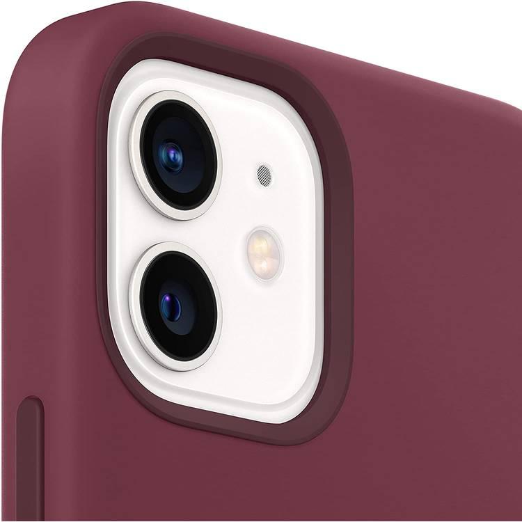 Apple iPhone 12 Mini Silicone Case with MagSafe - Plum