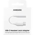 Samsung USB-C Headset Jack Adapter, Ultra High Quality Audio, USB-C to 3.5mm Headphone Jack Adapter Compatible for Galaxy Note 10 / 10+ & Other Devices - White