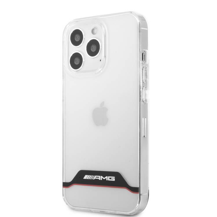 CG MOBILE AMG PC/TPU Hard Case Matte TPU Rim Compatible for iPhone 13 Pro Max (6.7") Suitable with Wireless Charging Officially Licensed - Black / Red