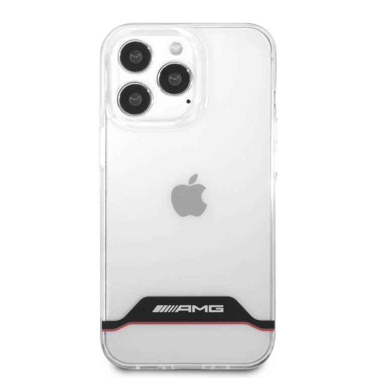 CG MOBILE AMG PC/TPU Hard Case Matte TPU Rim Compatible for iPhone 13 Pro Max (6.7") Suitable with Wireless Charging Officially Licensed - Black / Red