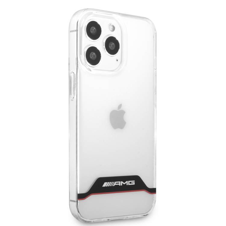 CG MOBILE AMG PC/TPU Hard Case Matte TPU Rim Compatible for iPhone 13 Pro Max (6.7") Suitable with Wireless Charging Officially Licensed - Black / Red