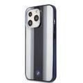 CG MOBILE BMW PC/TPU Hard Case Navy Tire Stripe & Navy Edges Compatible for iPhone 13 Pro Max (6.7") Easy Access to All Ports, Anti-Scratch - Transparent