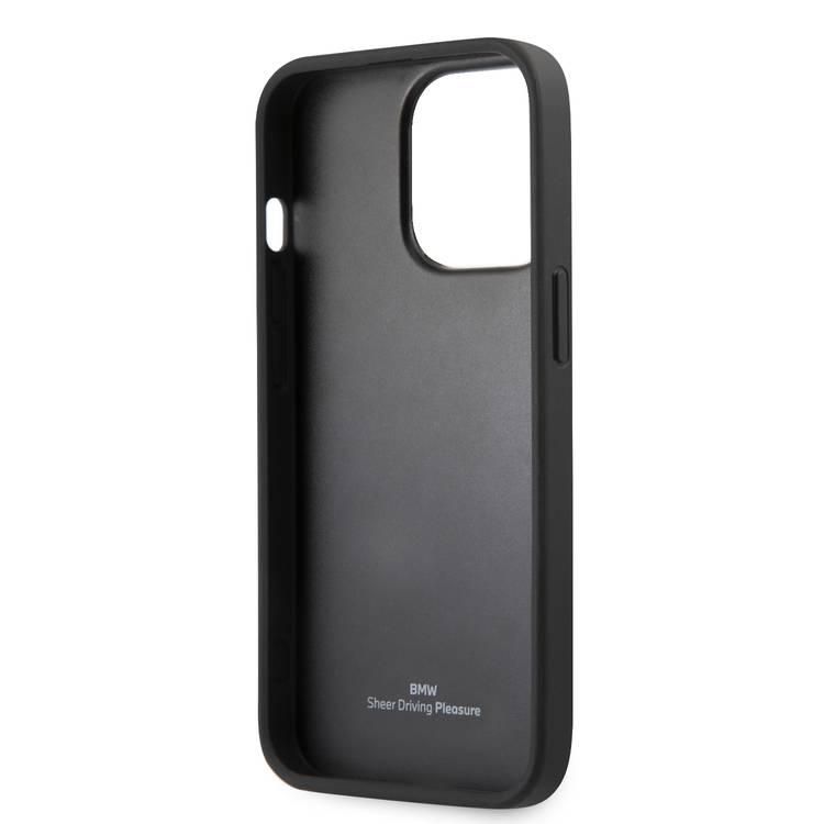 CG MOBILE BMW Real Leather Hard Case Hot Stamp & Metal Logo. Easy Access to All Ports, Anti-Scratch - Black