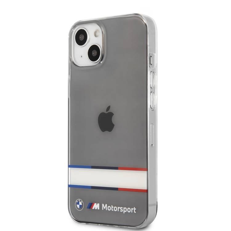 CG MOBILE BMW Motorsport Collection PC/TPU Hard Case Double Horizontal Tricolor Stripes Compatible for iPhone 13 (6.1")