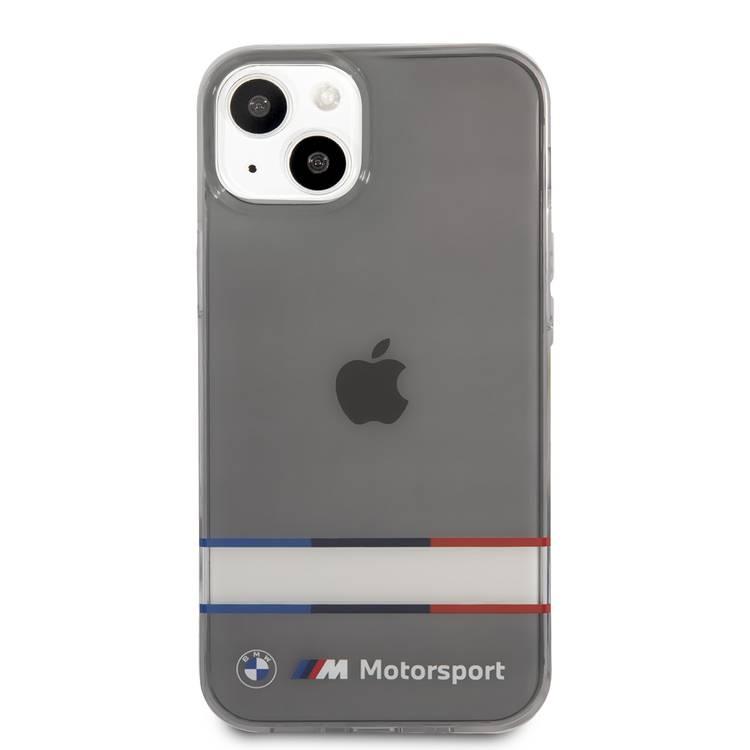 CG MOBILE BMW Motorsport Collection PC/TPU Hard Case Double Horizontal Tricolor Stripes Compatible for iPhone 13 (6.1")