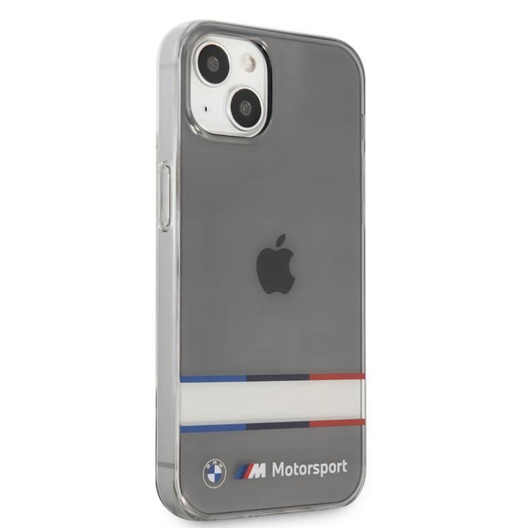 CG MOBILE BMW Motorsport Collection PC/TPU Hard Case Double Horizontal Tricolor Stripes Compatible for iPhone 13 (6.1")