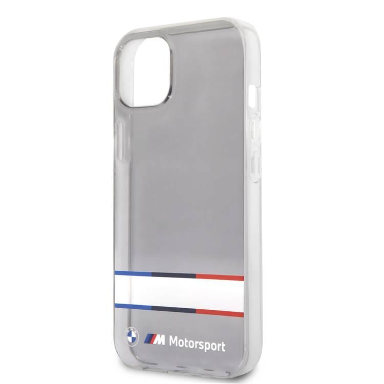 CG MOBILE BMW Motorsport Collection PC/TPU Hard Case Double Horizontal Tricolor Stripes Compatible for iPhone 13 (6.1")