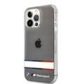 CG MOBILE BMW Motorsport Collection PC/TPU Hard Case Double Horizontal Tricolor Stripes Compatible for iPhone 13 Pro (6.1")