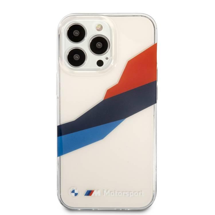 CG MOBILE BMW Motorsport Collection PC/TPU Hard Case Graphic Tricolor Compatible for iPhone 13 Pro Max (6.7") Easy Access to All Ports, Anti-Scratch