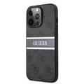 CG MOBILE Guess 4G PU Leather Case with Printed Stripe Compatible for iPhone 13 Pro Max (6.7") Anti-Scratch, Easy Access to All Ports, Shock Absorption