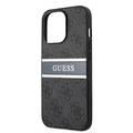 CG MOBILE Guess 4G PU Leather Case with Printed Stripe Compatible for iPhone 13 Pro Max (6.7") Anti-Scratch, Easy Access to All Ports, Shock Absorption