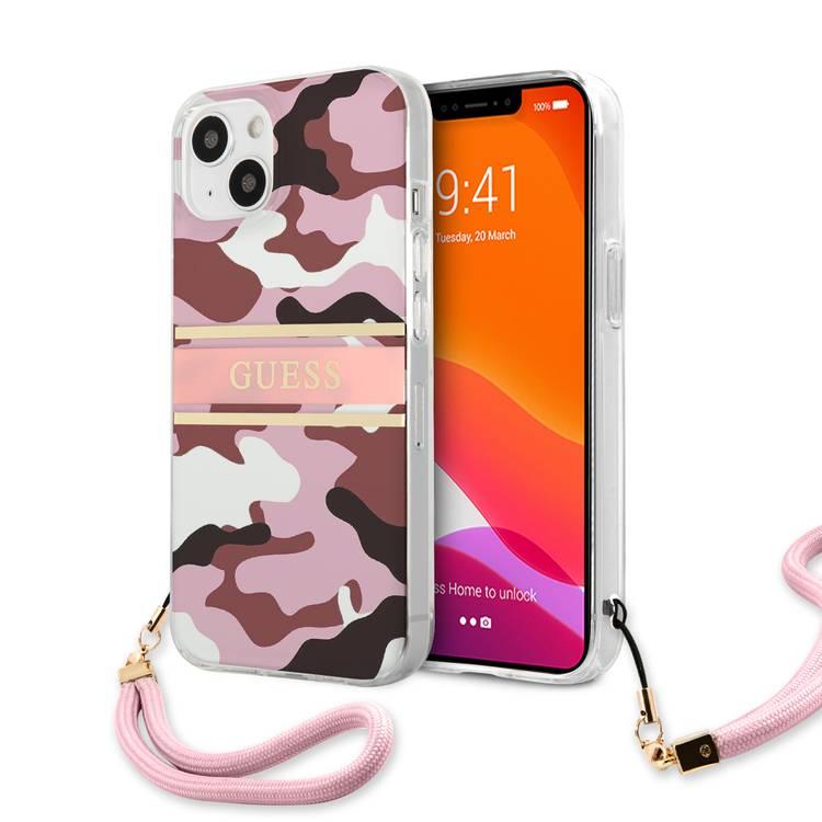 Funda Protector Guess Marble Pink Para iPhone 15 Pro Max