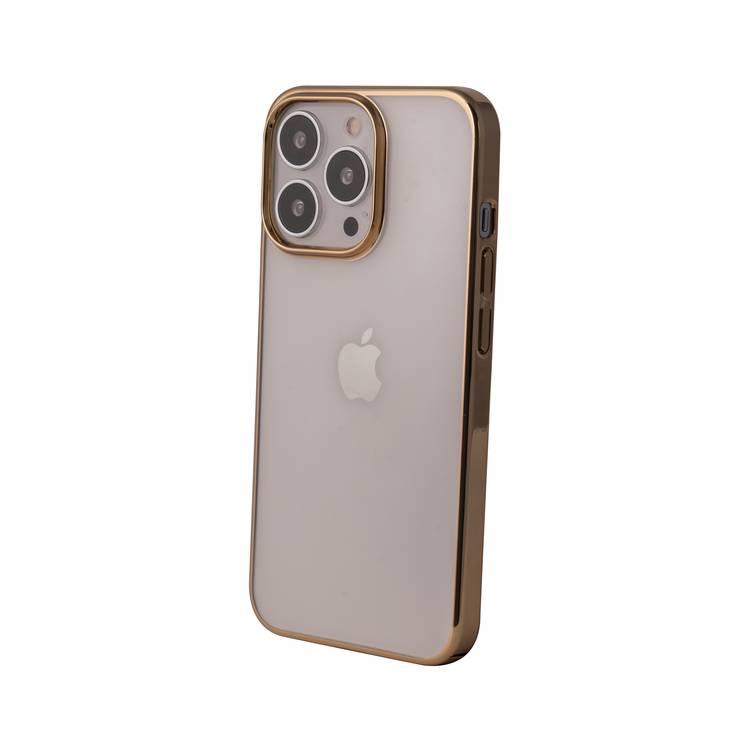 Devia Glimmer Series PC Elegant Case Compatible for iPhone 13 / 13 Pro (6.1") Shock Absorbent, Scratches Resistant, Slim & Lightweight Protective Back Cover - Gold