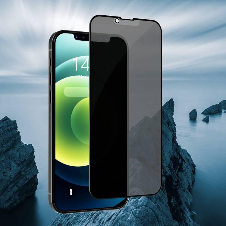 Devia Van Series Privacy PET Edge Twice-Tempered Glass Compatible for iPhone 13 Pro Max (6.7") Anti-Peeping Screen Guard, Easy Installation with Alignment Frame, Anti-Scratch, Full Coverage Privacy Screen Protector