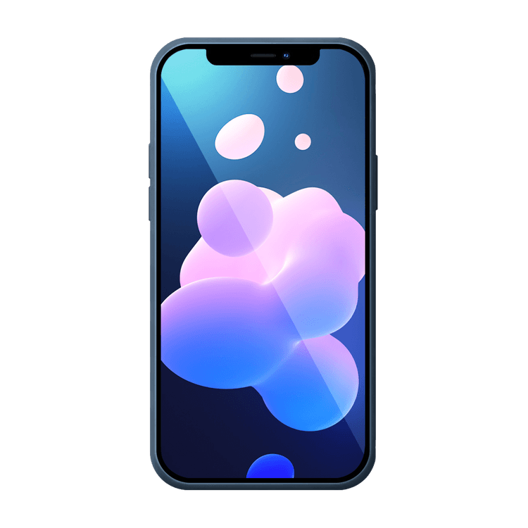 Durable iPhone 13 Transparent Silicone Blue Case