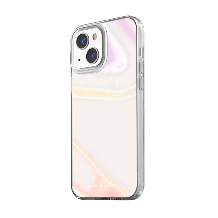 Viva Madrid Aura Bubbly Hybrid TPU/PC Air Pockets Case with Iridescent Soap Bubble Design Compatible for iPhone 13 (6.1") Scratch Resistant, 360º Bumper Full Protection
