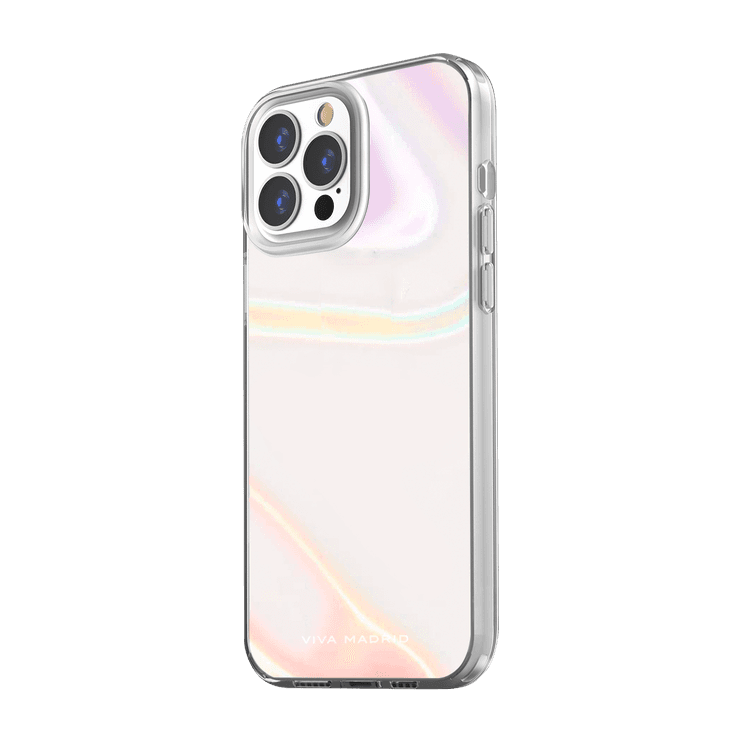 Viva Madrid Aura Bubbly Hybrid TPU/PC Air Pockets Case with Iridescent Soap Bubble Design Compatible for iPhone 13 Pro Max (6.7") Scratch Resistant, 360º Bumper Full Protection, Easy Access to All Ports, Shock Absorbent Back Cover