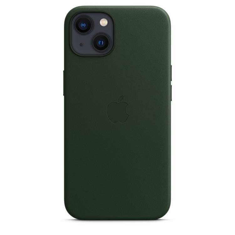 Apple Leather Case with MagSafe Compatible for iPhone 13 (6.1") - Sequoia Green