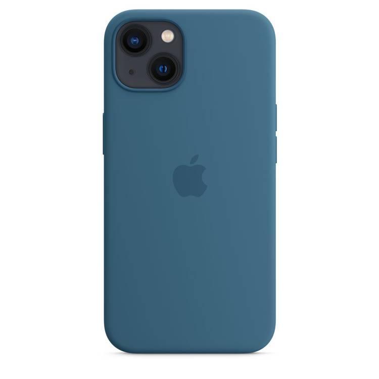 Apple Silicone Case with MagSafe Compatible for iPhone 13 (6.1") – Blue Jay