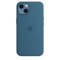 Apple Silicone Case with MagSafe Compatible for iPhone 13 (6.1") – Blue Jay