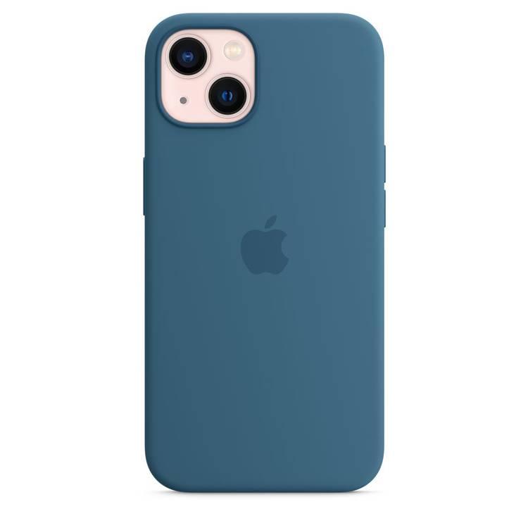 Apple Silicone Case with MagSafe Compatible for iPhone 13 (6.1") – Blue Jay