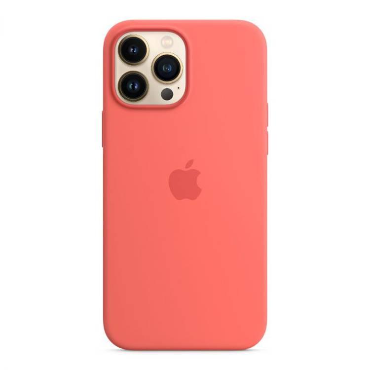 Apple Silicone Case with MagSafe Compatible for iPhone 13 Pro Max (6.7") – Pink Pomelo