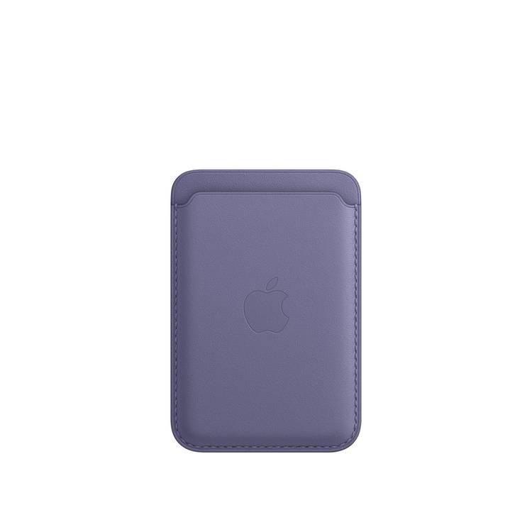 Apple Leather Wallet with MagSafe Compatible for iPhone - Wisteria
