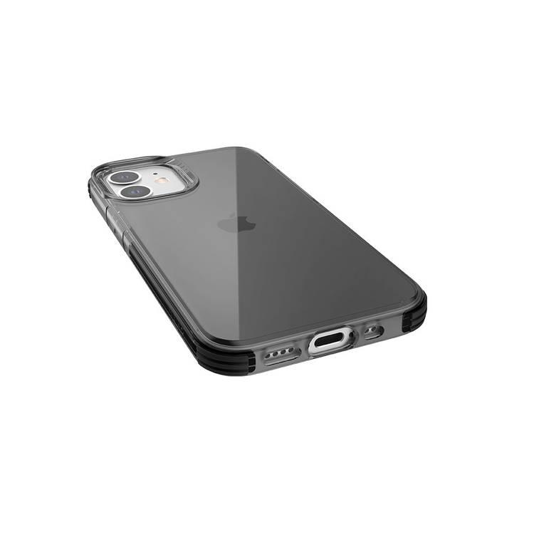 X-Doria Raptic Clear Sleek Case Compatible for iPhone 12 Mini (5.4") Anti-Scratch, 6ft Drop Tested, Shock Absorbing Protection Back Cover Suitable with Wireless Charging - Smoke