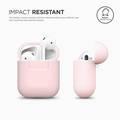 Elago Airpods Silicone Case Compatible with Lightning Type, Added Protection, Flexible, Perfectly Fit, External Impact Resistant, Scratch Resistant, Refined Detailed Design - Pink