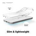 Elago Hybrid Case Compatible with iPhone 12 Mini (5.4") Ultimate Protection, Raised Bezel, Supports Wireless Charge, Anti-Yellowing, Shock Absorbing Design - Crystal Clear