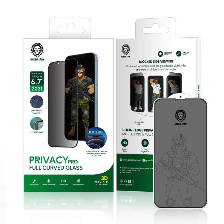 Green Lion 3D PET Privacy Glass Screen Protector for iPhone 13 / 13 Pro 