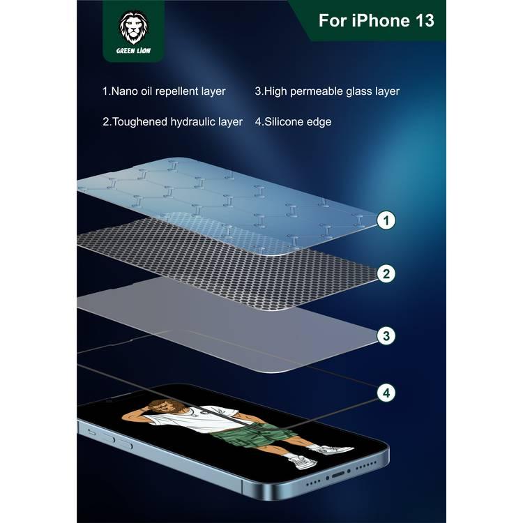 Green Lion 3D Silicone HD Glass Screen Protector For iPhone 13 / 13 Pro 6.1 inch - Clear