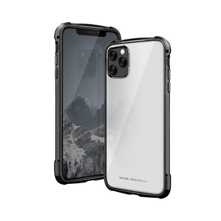 Viva Madrid Vanguard Glazo Case Compatible for iPhone 11 Pro (5.8") Airboost Corner Guard - Drop Shock TPU Bumper with Air Pockets - Anti-Scratch Back Cover - Jet Black