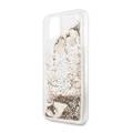 CG MOBILE Guess Glitter Hard Case Hearts Compatible w/ iPhone 11 Pro, Chic & Bold Case, PC/TPU Hard Case, Protection from Scratches & Abrasions, Officially Licensed - Gold