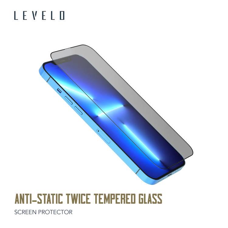 Levelo 9H Anti-Static Twice Tempered Glass Screen Protector Compatible for iPhone 12 / 12 Pro (6.1") Dust & Scratch Resistance - Non-Breakable Edges Screen Guard Protector - Clear