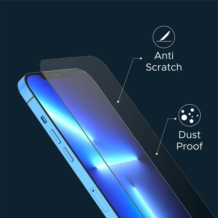 Levelo 9H Anti-Static Twice Tempered Glass Screen Protector Compatible for iPhone 13 Pro Max (6.7") Dust & Scratch Resistance - Non-Breakable Edges Screen Guard Protector - Clear