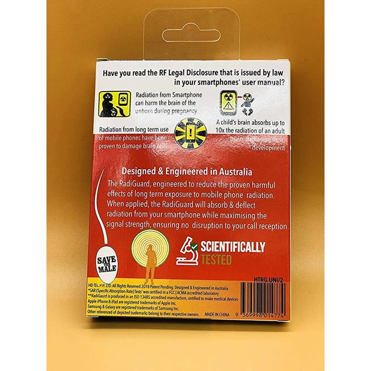 RadiGuard Anti-Radiation Sticker - Reduces up to 82% of Radiation from Electronics - RF / EMF Protection from Mobile Phone & Other Devices - Anti-Radiation Patches Kit